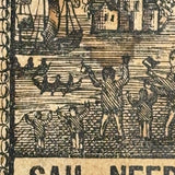 Scarce Set of Early-Mid 19th Century German Sail Needles with Wonderful Engraved Label