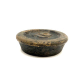 Satisfying Antique 2 lb Iron Weight in Gold Paint