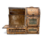 Hubley Cast Iron Eagle Gas Range Stove, 1920s (Original Paint, Great Patina, No Legs)