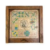 Mrs. Robertson's Sweet Old Set of Painted Wooden Pattern Blocks in Original Jointed Box (with One Substitute)