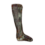 Lone Leg (Like an Ex Voto) Evocative Antique Copper Weathervane Fragment with Gorgeous Verdigris