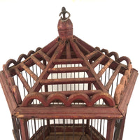 ON HOLD Wonderful Late 19th C. Shenandoah Valley Folk Art Birdcage
