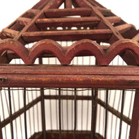 ON HOLD Wonderful Late 19th C. Shenandoah Valley Folk Art Birdcage