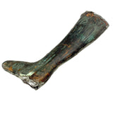 Lone Leg (Like an Ex Voto) Evocative Antique Copper Weathervane Fragment with Gorgeous Verdigris