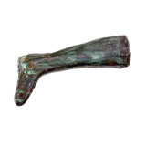 Lone Leg (Like an Ex Voto) Evocative Antique Copper Weathervane Fragment with Gorgeous Verdigris