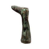 Lone Leg (Like an Ex Voto) Evocative Antique Copper Weathervane Fragment with Gorgeous Verdigris