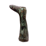 Lone Leg (Like an Ex Voto) Evocative Antique Copper Weathervane Fragment with Gorgeous Verdigris