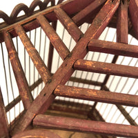 ON HOLD Wonderful Late 19th C. Shenandoah Valley Folk Art Birdcage