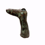Lone Leg (Like an Ex Voto) Evocative Antique Copper Weathervane Fragment with Gorgeous Verdigris