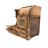 Hubley Cast Iron Eagle Gas Range Stove, 1920s (Original Paint, Great Patina, No Legs)