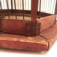 ON HOLD Wonderful Late 19th C. Shenandoah Valley Folk Art Birdcage