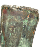 Lone Leg (Like an Ex Voto) Evocative Antique Copper Weathervane Fragment with Gorgeous Verdigris