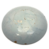 Lovely 18th Century Hand-painted Delftware Plate with Flower and Bud