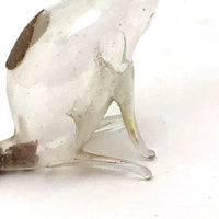 Antique Gilded Blown Glass Rabbit Perfume Bottle