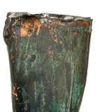 Lone Leg (Like an Ex Voto) Evocative Antique Copper Weathervane Fragment with Gorgeous Verdigris