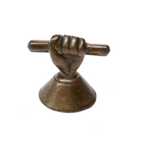 Clenched Fist, Antique Bronze Paperweight