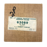 Scarce J.L Hammett Co. One Hundred One Inch Kindergarten Counting Blocks