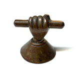 Clenched Fist, Antique Bronze Paperweight