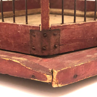 ON HOLD Wonderful Late 19th C. Shenandoah Valley Folk Art Birdcage