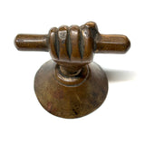 Clenched Fist, Antique Bronze Paperweight