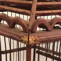 ON HOLD Wonderful Late 19th C. Shenandoah Valley Folk Art Birdcage