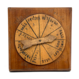Charming Old Handmade Baseball Game Spinner