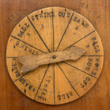Charming Old Handmade Baseball Game Spinner