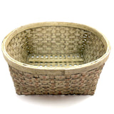 Gorgeous Large c. 1900 American Splint Basket in Best Old Paint (Inside and Out)