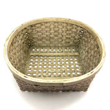 Gorgeous Large c. 1900 American Splint Basket in Best Old Paint (Inside and Out)