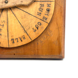 Charming Old Handmade Baseball Game Spinner
