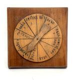 Charming Old Handmade Baseball Game Spinner