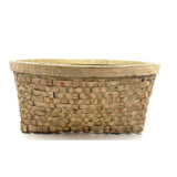 Gorgeous Large c. 1900 American Splint Basket in Best Old Paint (Inside and Out)