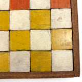 Early Set of 81 Color Cubes with Best Paint in Homemade Wood Framed Box