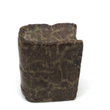 Set of Three Old Folk Art Carved Books, One Stone + Two Wood