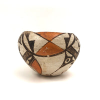 Fine Older Polychrome Acoma Pueblo Pottery Bowl