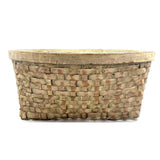 Gorgeous Large c. 1900 American Splint Basket in Best Old Paint (Inside and Out)
