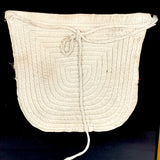 Tender and Minimalistically Satisfying Hand-quilted Baby Bib, Framed as Found