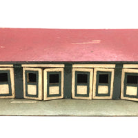 Wonderful Double Sided Folk Art Model Stables with Opening Doors