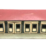 Wonderful Double Sided Folk Art Model Stables with Opening Doors