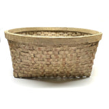 Gorgeous Large c. 1900 American Splint Basket in Best Old Paint (Inside and Out)