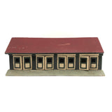 Wonderful Double Sided Folk Art Model Stables with Opening Doors
