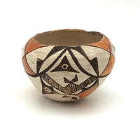 Fine Older Polychrome Acoma Pueblo Pottery Bowl