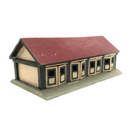 Wonderful Double Sided Folk Art Model Stables with Opening Doors
