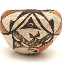 Fine Older Polychrome Acoma Pueblo Pottery Bowl