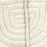 Tender and Minimalistically Satisfying Hand-quilted Baby Bib, Framed as Found