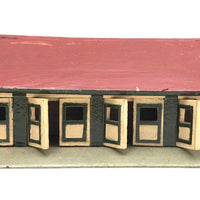 Wonderful Double Sided Folk Art Model Stables with Opening Doors