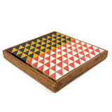 Early Set of 81 Color Cubes with Best Paint in Homemade Wood Framed Box