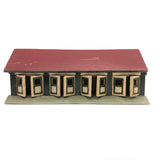 Wonderful Double Sided Folk Art Model Stables with Opening Doors