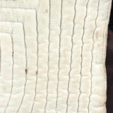 Tender and Minimalistically Satisfying Hand-quilted Baby Bib, Framed as Found
