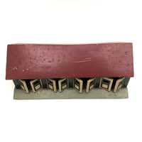 Wonderful Double Sided Folk Art Model Stables with Opening Doors